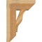 Ekena Millwork Funston Slat Rough Sawn Bracket w/ Offset Brace, Western Red Cedar, 8"W x 18"D x 26"H BKT0806X18X26FST06RWR - alternate 4